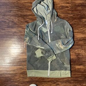 Camo zip up hoodie! The softest fabric and great lounge or layering piece!